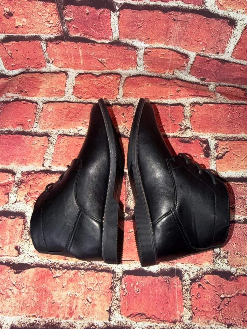 Nine West Black Leather Men's Chukka Boots size 8.5 new with tags